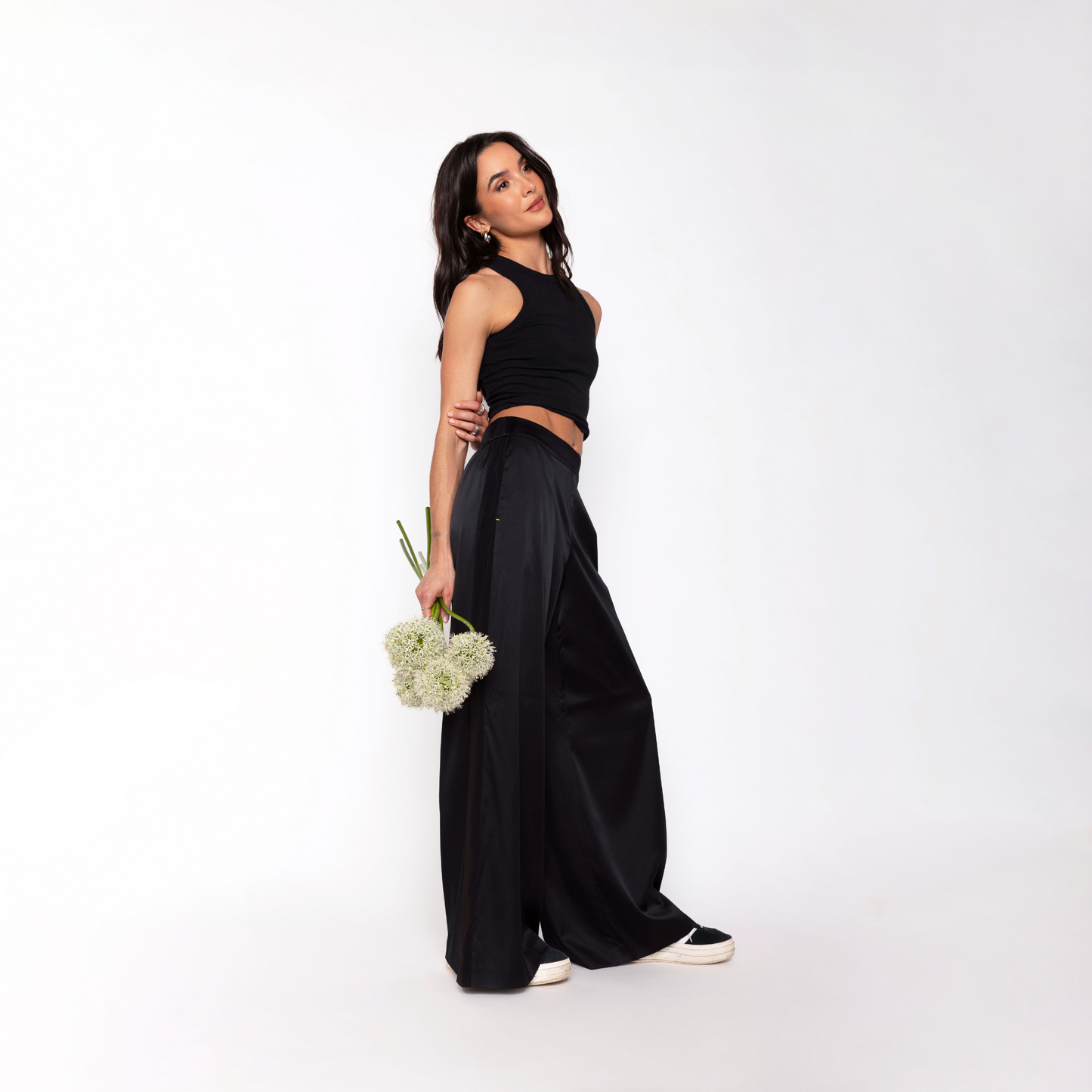 Tuxedo Pant | Jet Black/Black Stripe