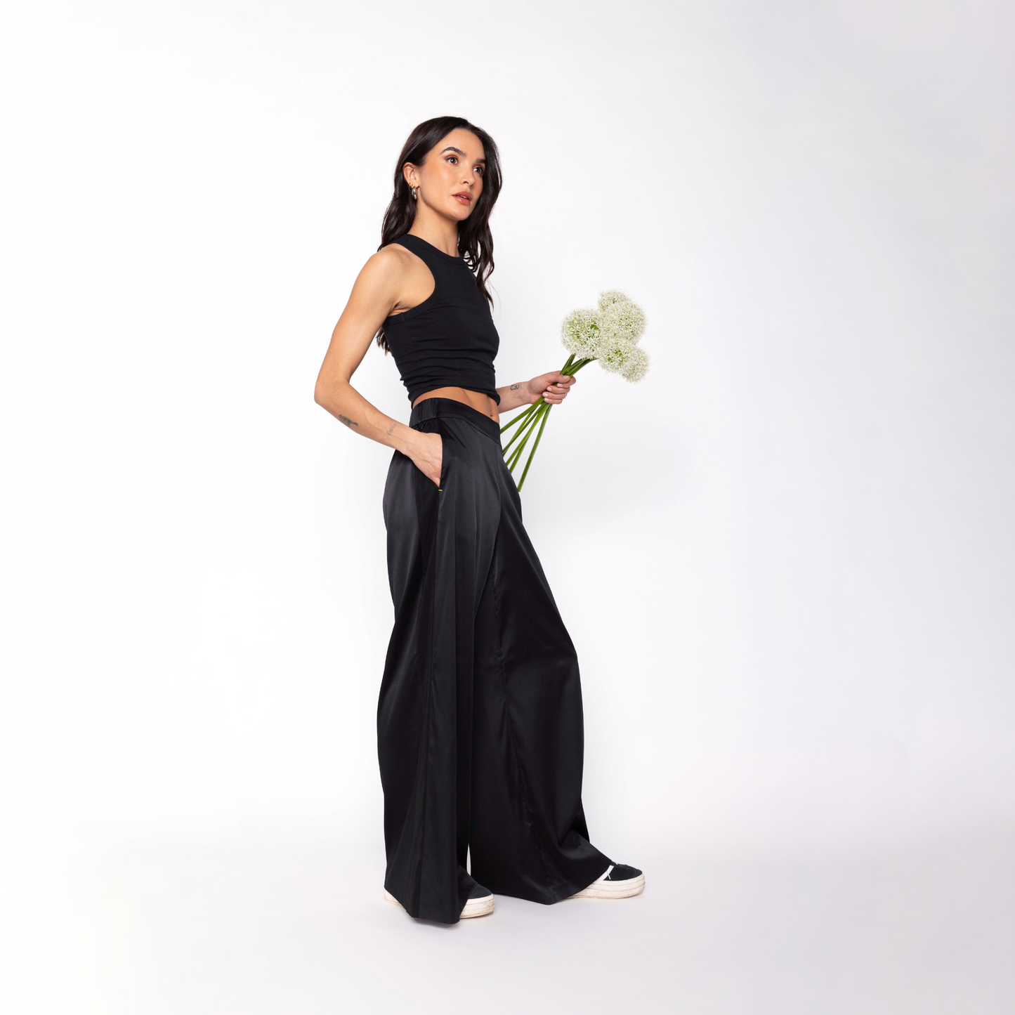 Tuxedo Pant | Jet Black/Black Stripe