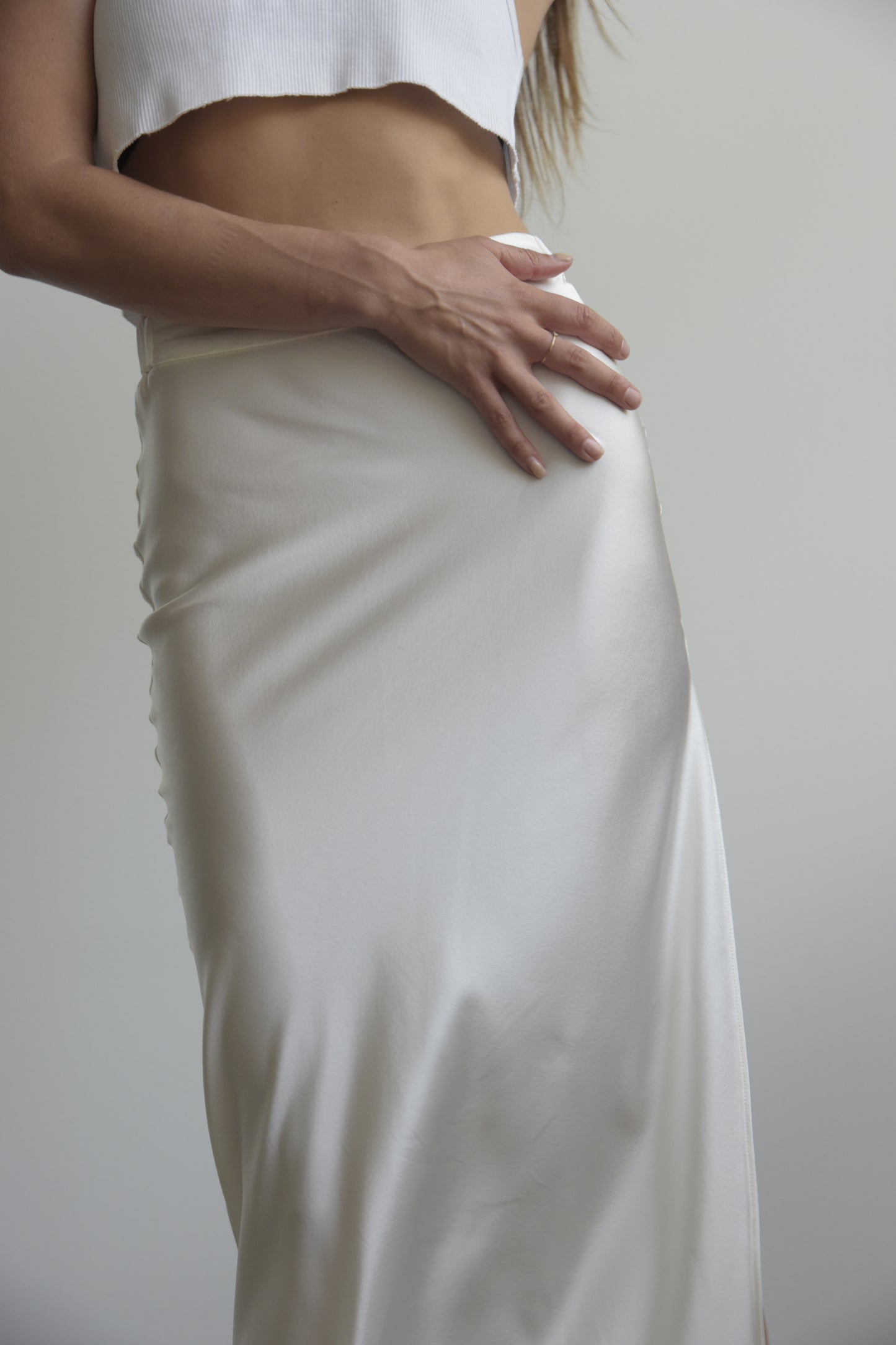 Slit Skirt | White