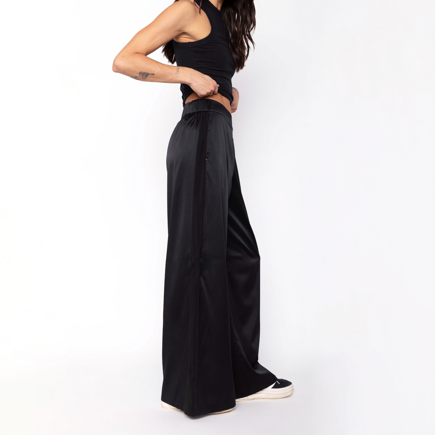 Tuxedo Pant | Jet Black/Black Stripe