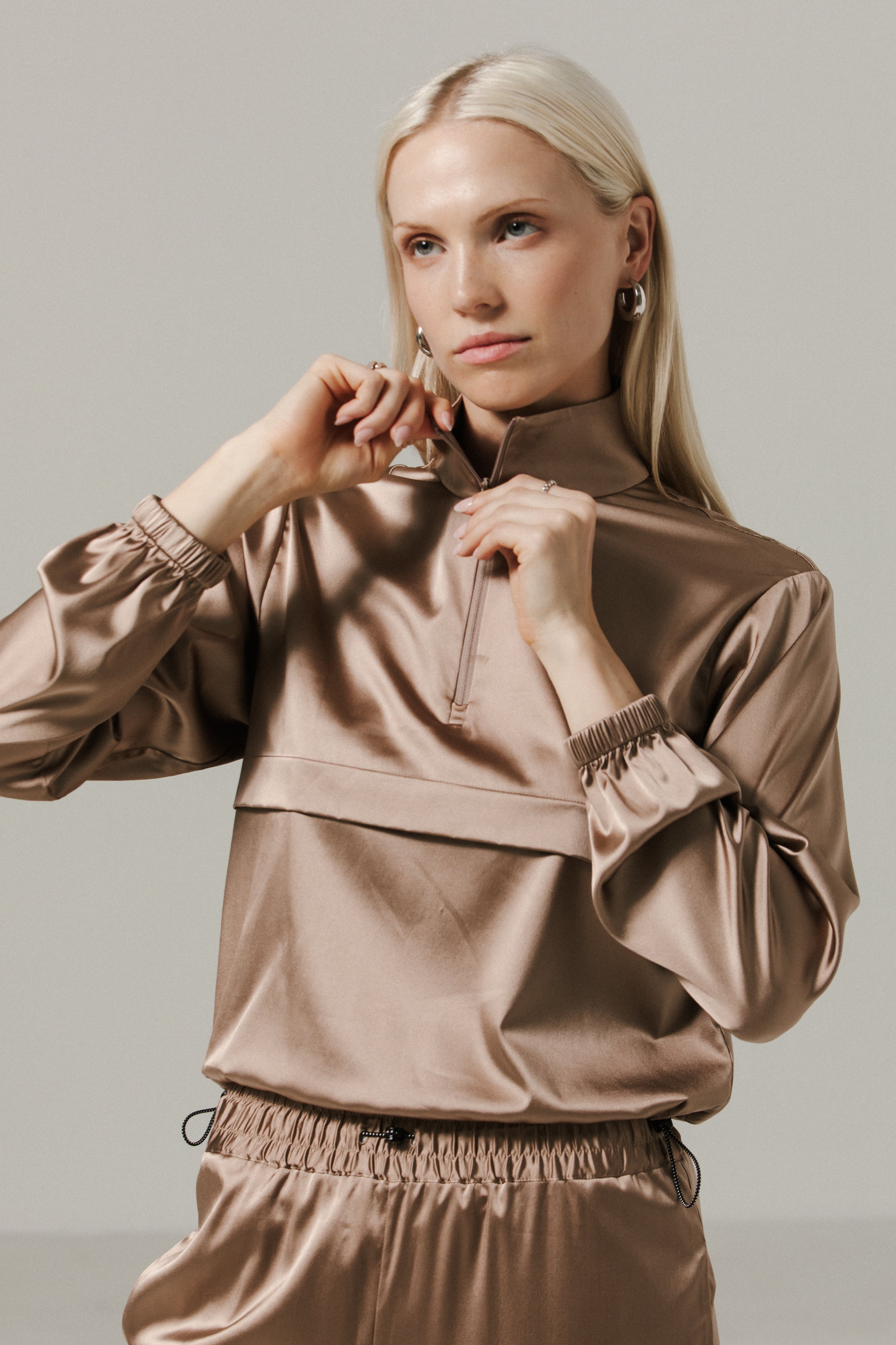 Pinch Pullover#Color_Sand