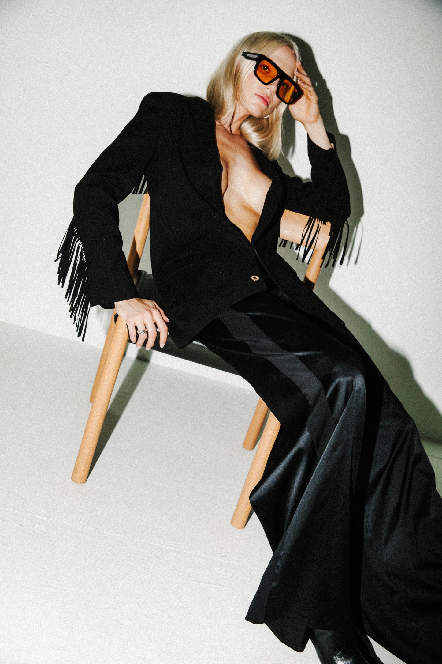 Tuxedo Pant | Jet Black/Black Stripe