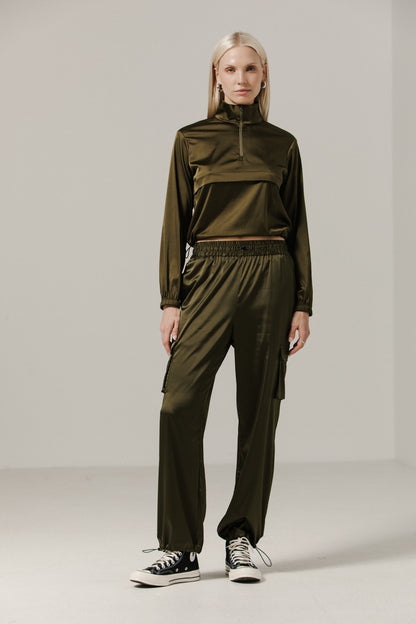 Pinch Pullover | Dark Moss