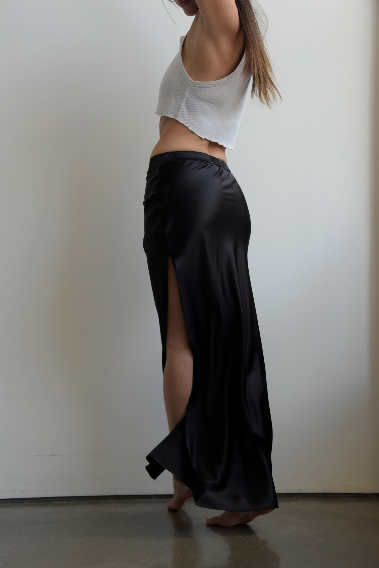 Slit Skirt | Jet Black