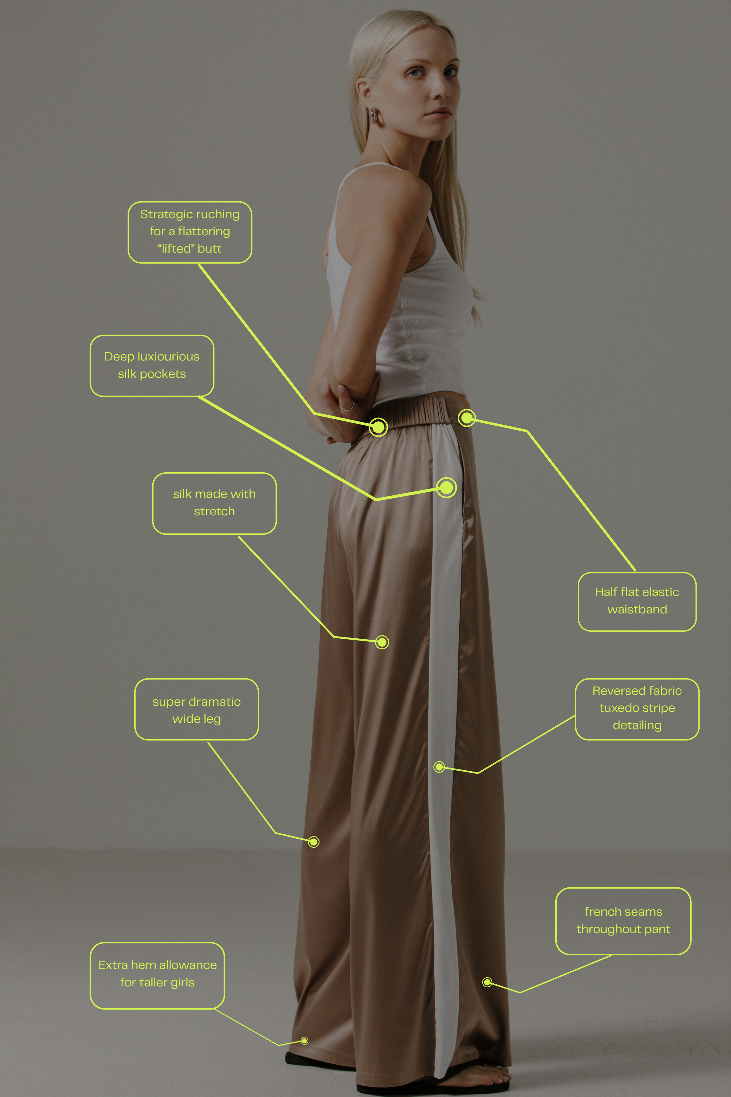 Tuxedo Pant#Color_Sand / White Stripe