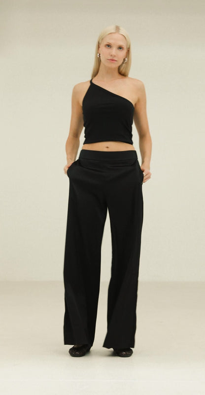 Tuxedo Pant | Jet Black/Black Stripe